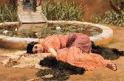 John William Godward Dolce far Niente oil on canvas